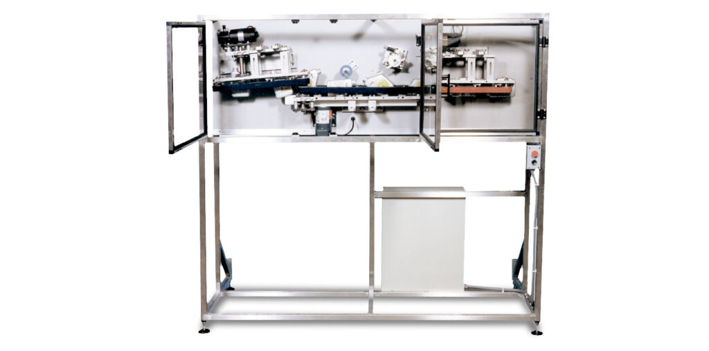 Bottle Uprighter | Designed to upright neck-trailing containers lying on their minor axis.