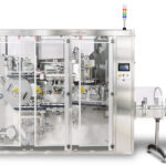 Compact Bottle Unscrambler with Air Rinser and integrated Hopper/Elevator